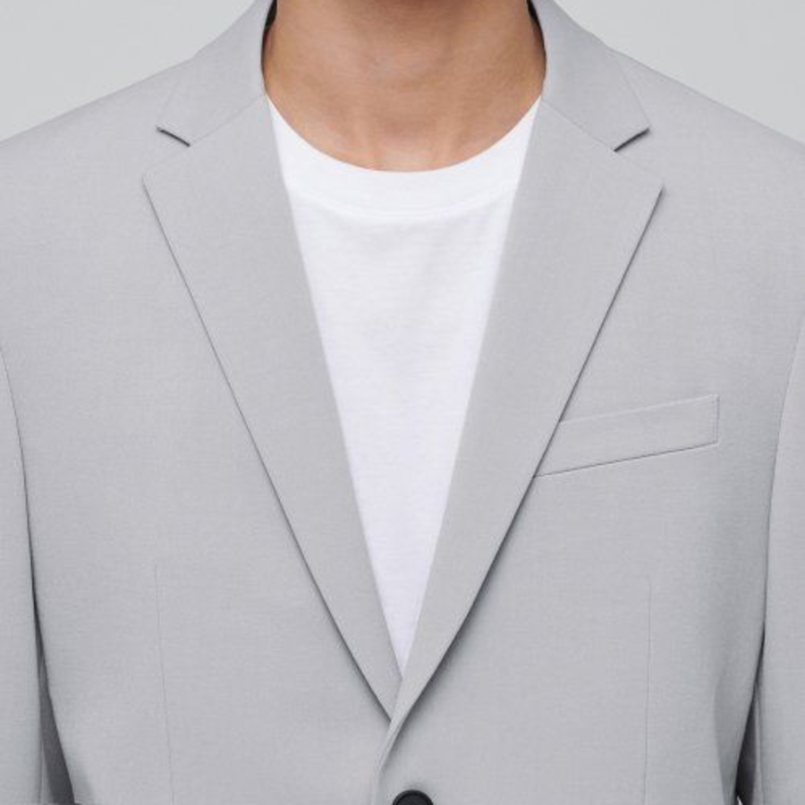 Basic Blazer — Light Grey