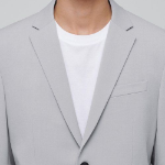 Basic Blazer — Light Grey