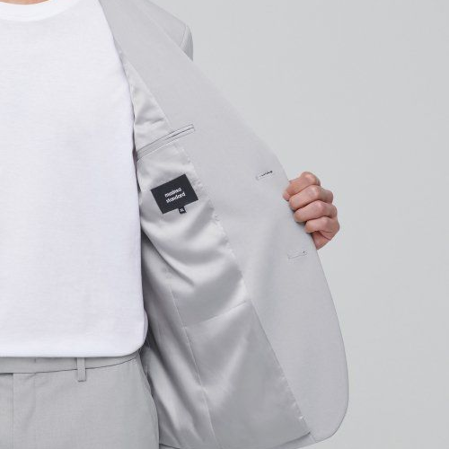 Basic Blazer — Light Grey