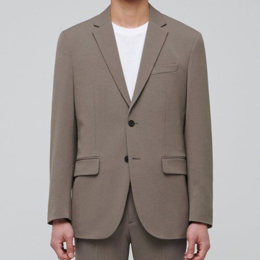 Basic Blazer — Dusty Beige