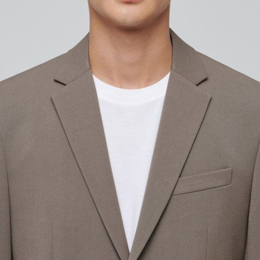 Basic Blazer — Dusty Beige