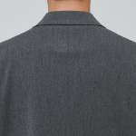 Oversized Blazer — Medium Gray