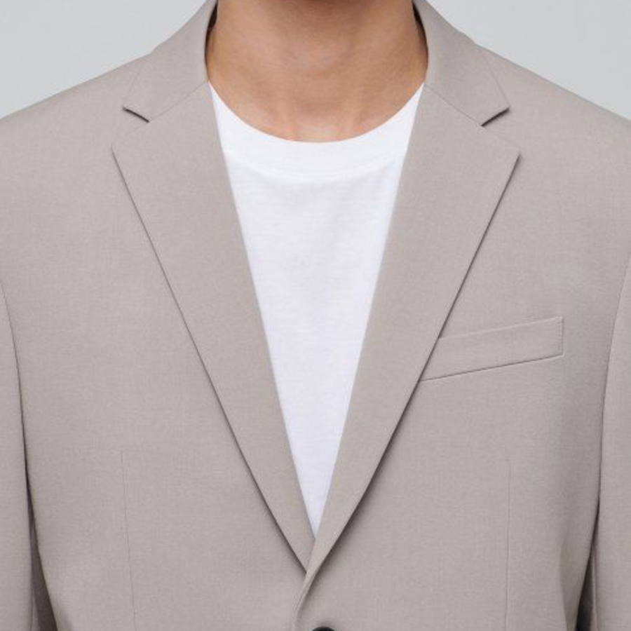 Basic Blazer — Light Beige