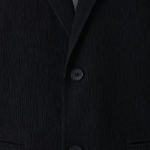 Crinkle Relaxed Blazer — Black