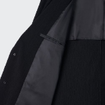 Crinkle Relaxed Blazer — Black