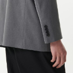 Relaxed Basic Blazer — Grey