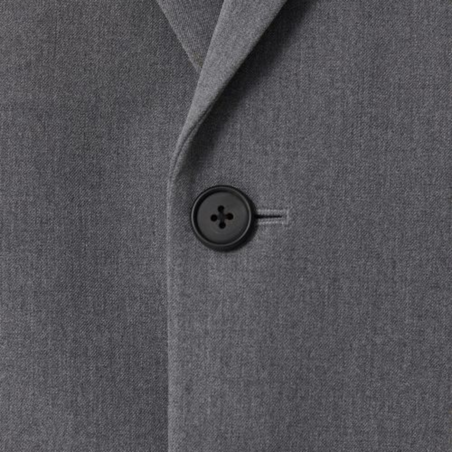 Relaxed Basic Blazer — Grey