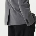 Relaxed Basic Blazer — Grey