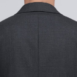 Basic Wool Blazer — Charcoal Gray