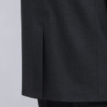 Basic Wool Blazer — Charcoal Gray
