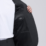 Basic Wool Blazer — Charcoal Gray