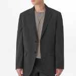 Cool Touch Relaxed Basic Blazer — Gunmetal