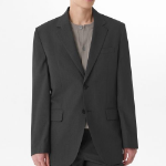 Cool Touch Relaxed Basic Blazer — Gunmetal