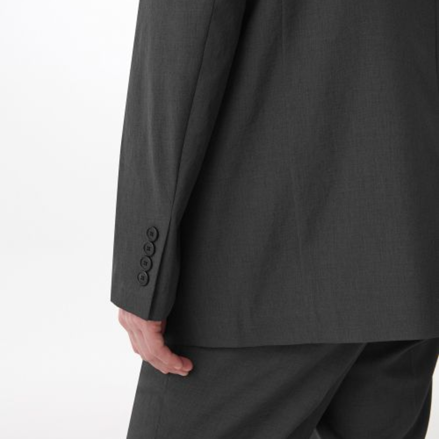 Cool Touch Relaxed Basic Blazer — Gunmetal