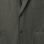 Back Satin Out Pocket Blazer — Khaki