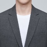 Basic Wool Blazer — Medium Grey