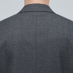 Basic Wool Blazer — Medium Grey