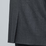 Basic Wool Blazer — Medium Grey