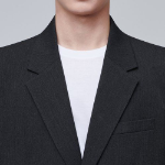 Daddy Shoulder Oversized Blazer — Charcoal Grey