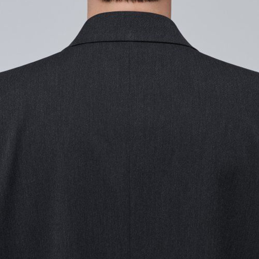 Daddy Shoulder Oversized Blazer — Charcoal Grey