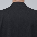 Daddy Shoulder Oversized Blazer — Charcoal Grey