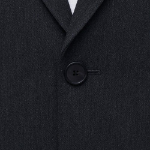 Daddy Shoulder Oversized Blazer — Charcoal Grey