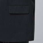 Daddy Shoulder Oversized Blazer — Charcoal Grey