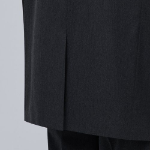 Daddy Shoulder Oversized Blazer — Charcoal Grey