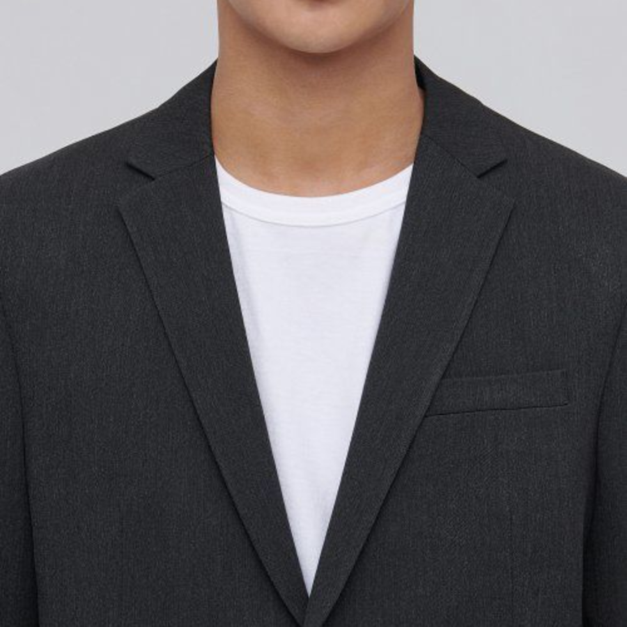 Basic Blazer — Charcoal Grey