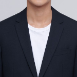 Basic Wool Blazer — Navy