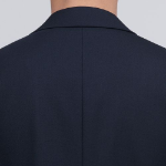 Basic Wool Blazer — Navy