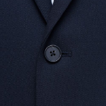 Basic Wool Blazer — Navy