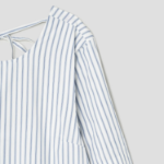 GANNI Stripe Cotton Mini Dress - Ivory