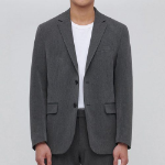Basic Blazer — Medium Grey