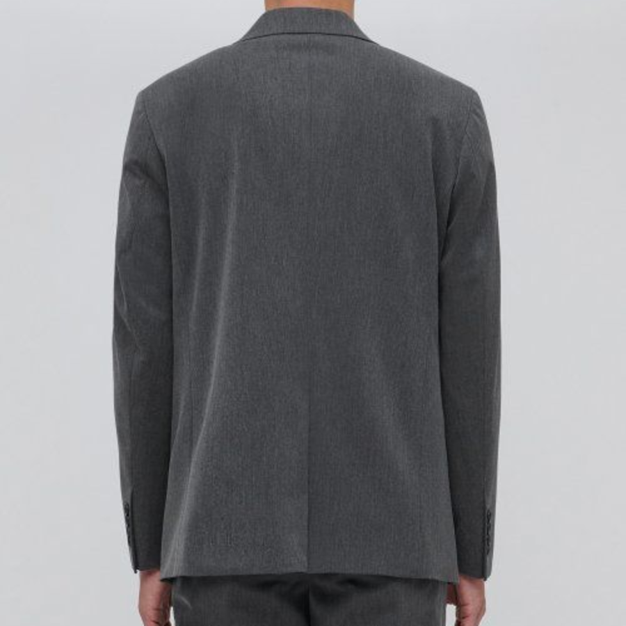 Basic Blazer — Medium Grey