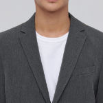 Basic Blazer — Medium Grey