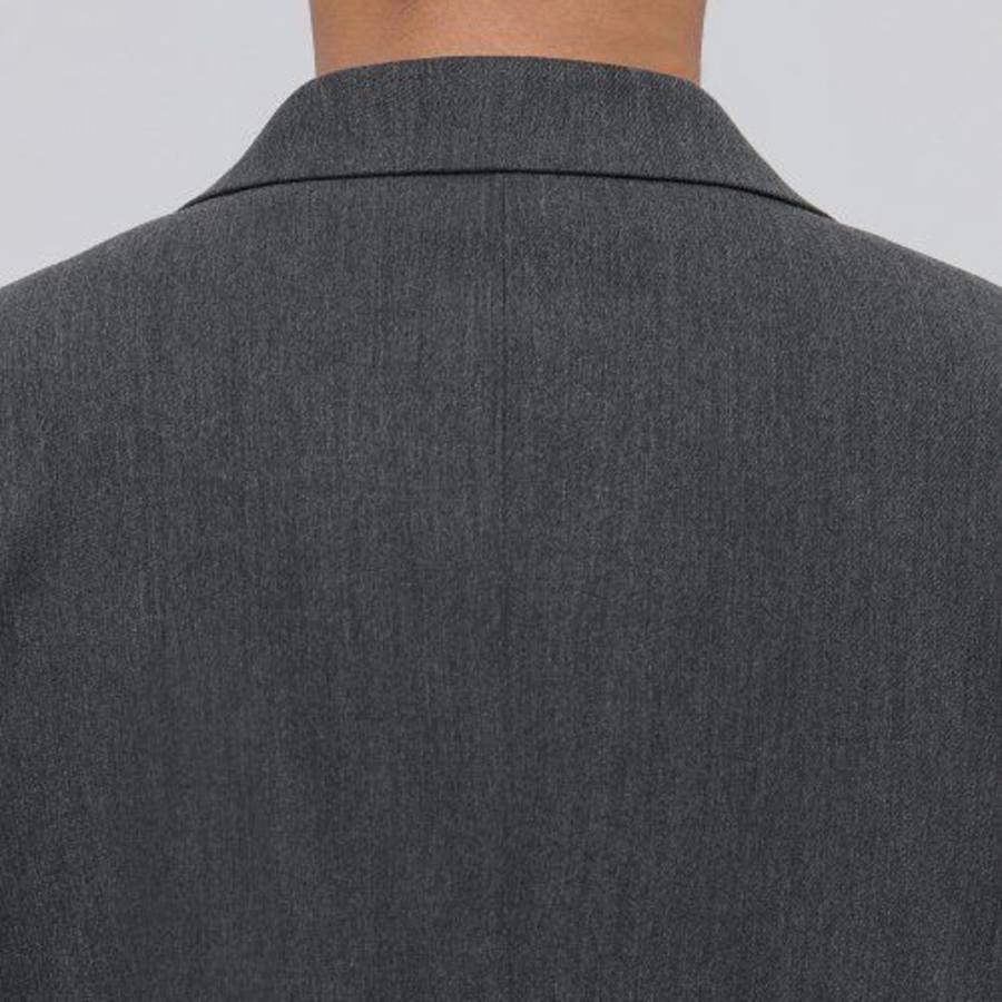 Basic Blazer — Medium Grey