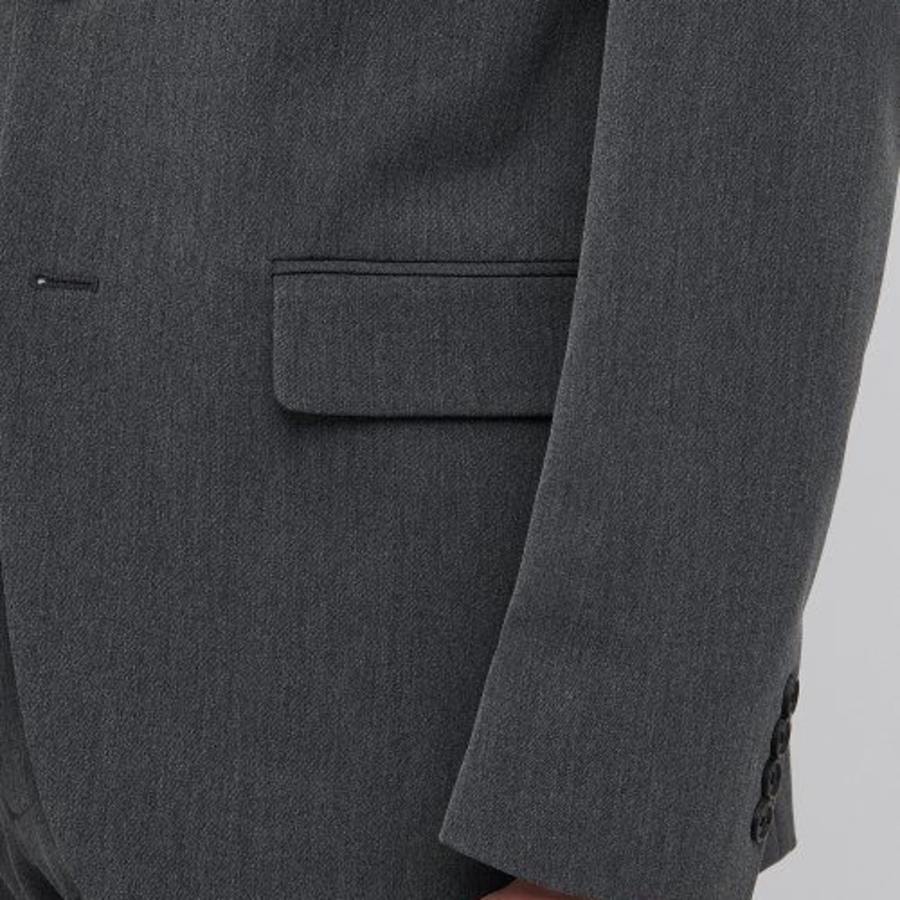 Basic Blazer — Medium Grey