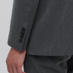 Basic Blazer — Medium Grey