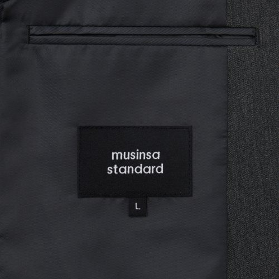 Basic Blazer — Medium Grey