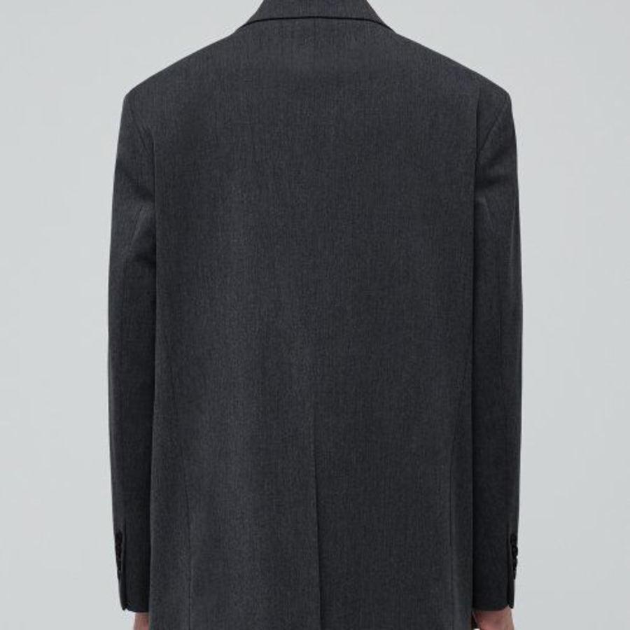 Oversized Blazer — Charcoal Grey