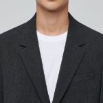 Oversized Blazer — Charcoal Grey