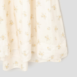 GANNI Printed Viscose Habotai Long Dress - Ivory