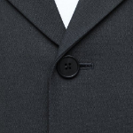 Oversized Crop Blazer — Grey