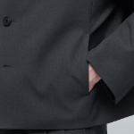 Oversized Crop Blazer — Grey