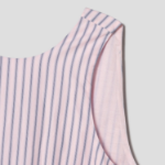 GANNI Overdyed Stripe Cotton Long Dress - Light Pink