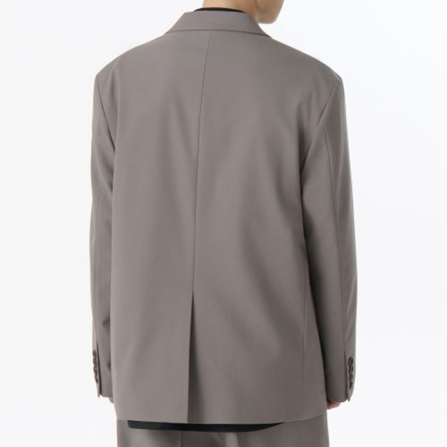 Oversized Blazer — Greyish Beige
