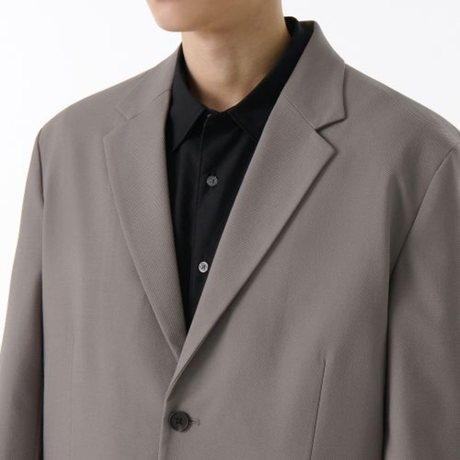 Oversized Blazer — Greyish Beige