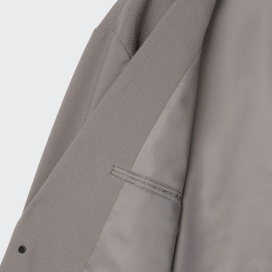 Oversized Blazer — Greyish Beige