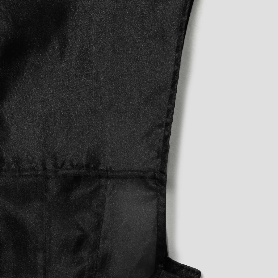 GANNI Technical Organza Corset Midi Dress - Black